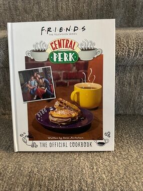 FRIENDS Central Perk Cookbook – White Cover with Yellow Mug and Purple Plate